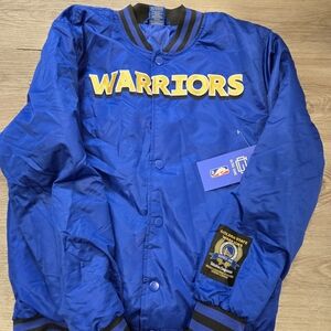Golden State Warriors Varsity Style Ultra Game Jacket Men's Small